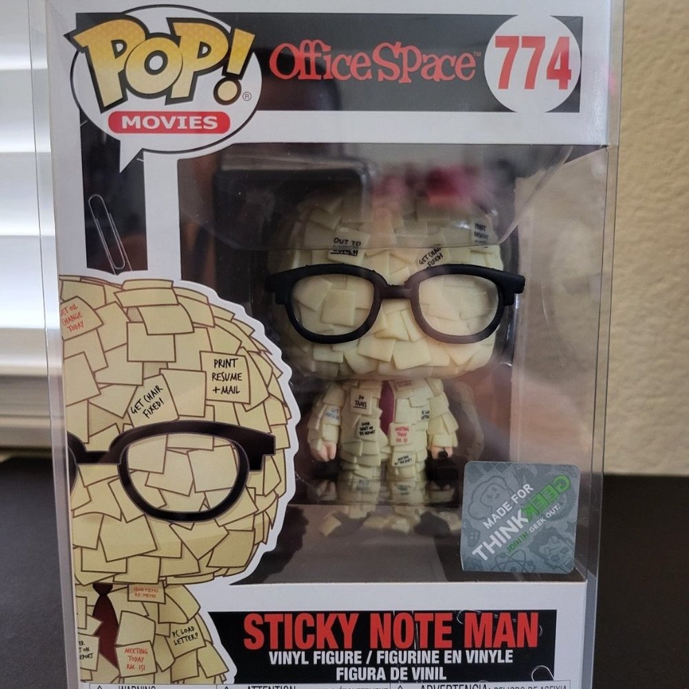 Office Space Sticky Note Man Think Geek Exclusive Funko Pop